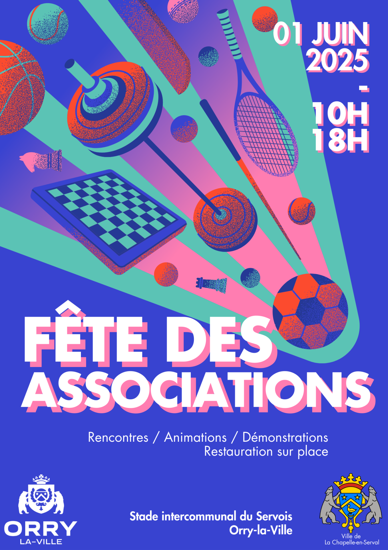 Affiche fete des associations 1er juin 2025