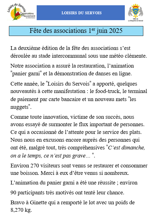 Capture d ecran reportage fete associations 2025 page 1