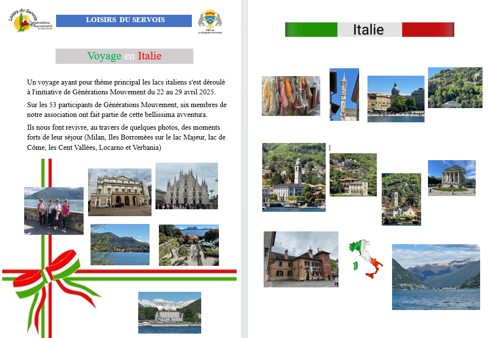 Capture d ecran reportage voyage italie avril 2025