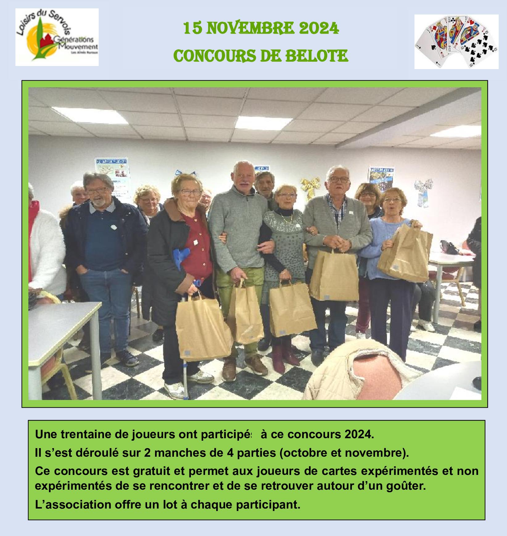 Concours de belote 1