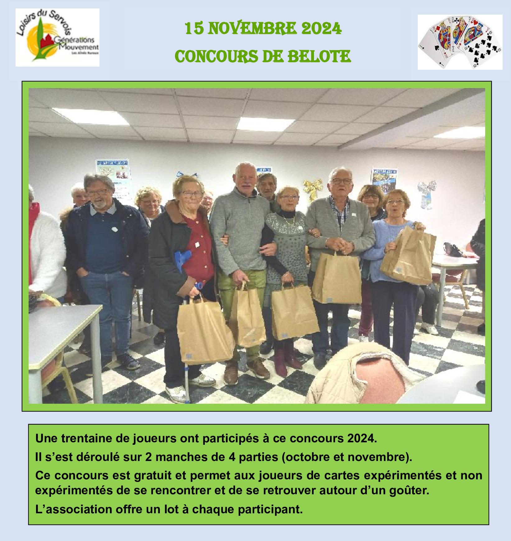 Concours de belote